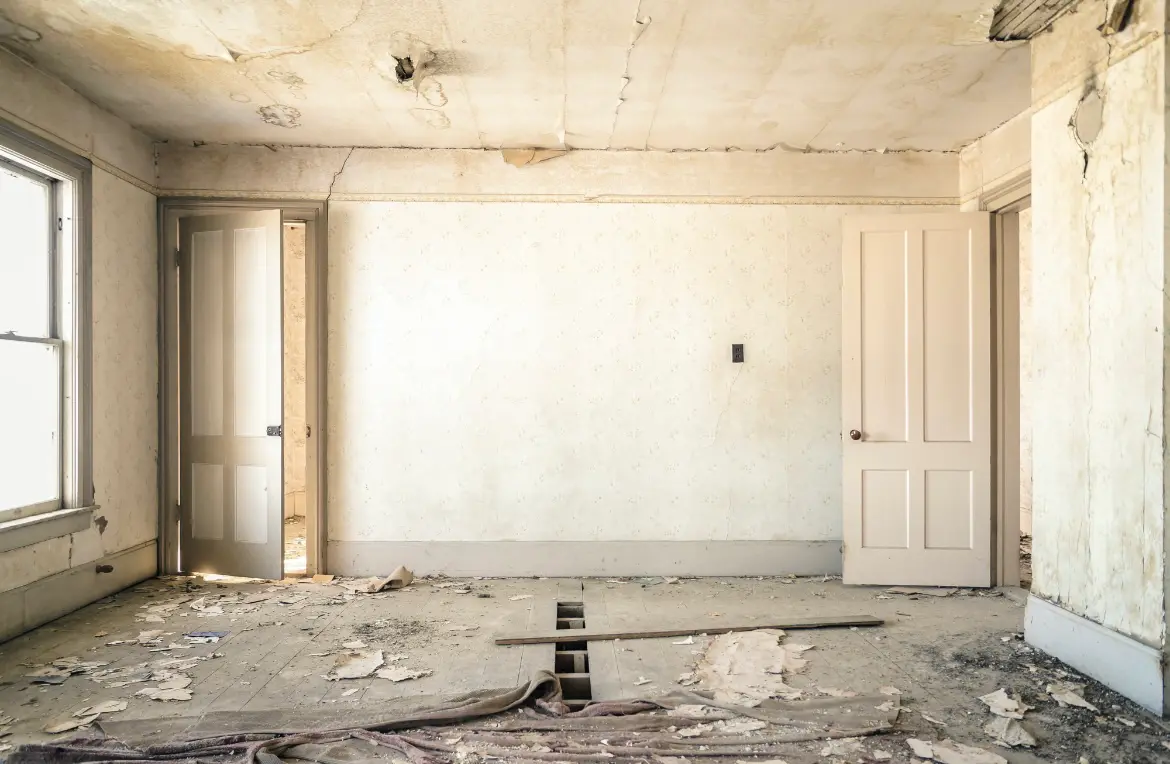 Waste disposal crew managing a cleanout project in Ville Platte